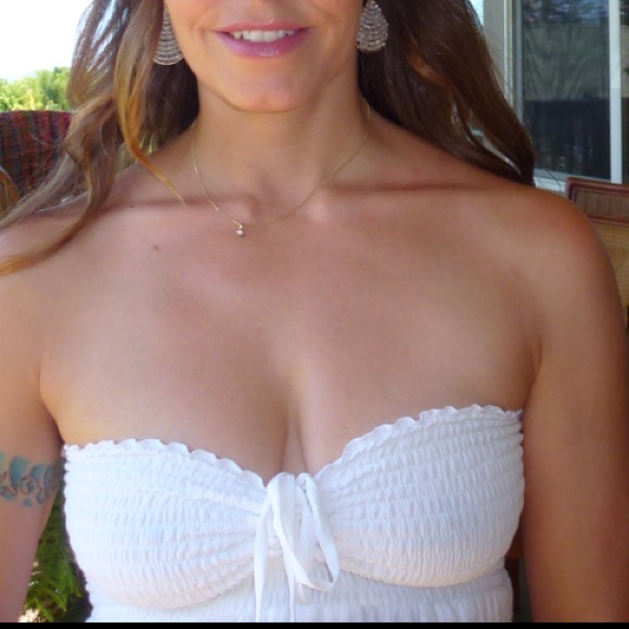 ❤️SOLD❤️Boho style Tamara Catz strapless dress - Picture 3 of 7